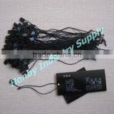 Customized 7" Clothing Black Hang Tag Nylon Rope