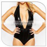 Beach Metallic Plunge 2014 Sexy Summer Swim Suit thumbnail-3
