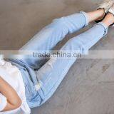 New Fashion Jeans Pants Korean Style Cutting Ladies Skinny Jeans thumbnail-5