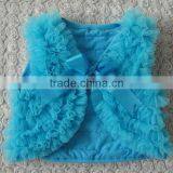 2015wholesle Baby Clothes, Kids Petti Top Rosette Shrug ,kids Costume Made in China
