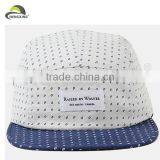 Plain Flat Brim Custom-Made 5 Panels Cap thumbnail-1