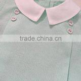 Wholesale Kids Short Sleeve Oxford Stripes Spanish Baby Clothes Sets thumbnail-3