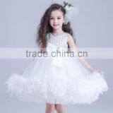 White Flower Girls Dress With Rhinestone Angel Dresses thumbnail-3