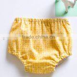 Wholesale Baby Plain Bloomers Hot Yellow Panties Bloomer Cotton Bloomers for Baby thumbnail-1