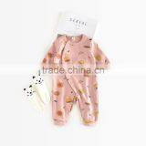 S60652B Newborn Boys&Girls Open Files Romper For Baby Unisex Priting Clothes Outfit thumbnail-3