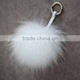 Myfur High Quality Real Raccoon Fur Keychain/Real Raccoon Fur Pom Poms/Pom Pom Fur Key Chain thumbnail-1