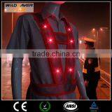 hi Visibility Reflective Safety Vest With Flashing Led Light thumbnail-5