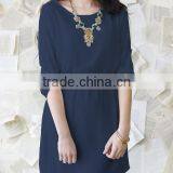 Women Clothes Fall Fashion 3/4 Sleeve Casual Party Clothes Slim Waist Ladies Dress For Wholesale 2017 thumbnail-3