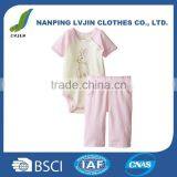 Infant & Toddlers Clothing 100% Cotton Newborn Baby Girls Clothes Set- 2 Pieces Baby Bodysuit and Pant thumbnail-1