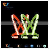 Fluorescent Green Spandex Fabric Reflective Webbing Ribbon for Making Safety Vest thumbnail-1