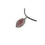 Exquisite design Fashion Custom Gemstone Charm Pendant Jewelry with red zircon