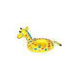 Cute Giraffe 0.25mm PVC Inflatable Water Toys For Baby Seat