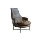 Leather Modern Upholstered Chairs, Germany Living Room Furniture