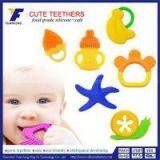 natural rubber baby teether elephant designer toys