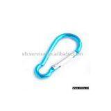 Aluminum Carabiner Camp Snap Hook Keychain Hiking - Blue thumbnail-1