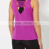 Fitness Apparel Rose Red Blank Plain Custom Sports Singlets thumbnail-1