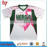 Custom sublimation lacrosse shooting shirt youth lacrosse shooter shirt