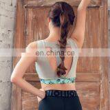 Latest New Woman Yoga With Net Yarn Clothing Wholesale Sports Bra Top With Support Inner Bra and Elastic Fabric thumbnail-4