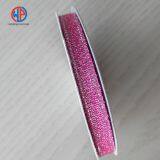 Wholesale Gold/sliver Metallic Polyester Glitter Ribbon thumbnail-2