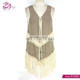 Tassel Hand Crochet Sleeveless New Summer Casual Woman Top