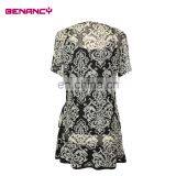 Wholesale Abstract Print Twist Slim Fit For Old Ladies Tunic Top thumbnail-2