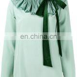MIKA2445 Pleated Collar Blouse
