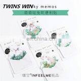 Import Korean 2018 Hot Selling School Gifts Stationery Low Moq Cheap Custom Flower Design Paper Sticky Notes in Different Size