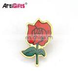 Wholesale Custom Cheap Metal Bulk Korean Magnet Rhinestone Flower Brooch Pin thumbnail-5