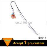 Promotional Zinc Alloy Cut Dog Pendant Metal Bookmark Clip