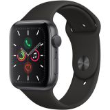 Apple Watch Series 5 (GPS Only, 44mm, Space Gray Aluminum, Black Sport Band) Price 100usd
