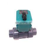 BSP NPT CTF-001 10nm Dn25 Upvc Dn50 Dn40 1.5 Inch Electric Actuator Ball Valve for Water thumbnail-3