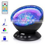 12 LED Remote Control Undersea Ocean Wave Night Light Projector Living Room Decoration for Kids thumbnail-3
