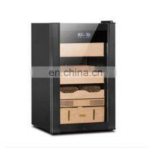 Custom Cohiba Luxury Mini Small Spanish Cedar Wooden Electric Electronic Cigar Cabinet Humidor With Hygrometer Humidifier thumbnail-2