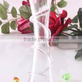 Clear Handmade Mouth Blown Wrapping Dipped Finish Glass Vase thumbnail-3