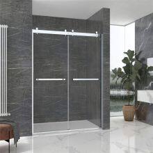 Solid Aluminum Header Bypass Sliding Shower Door thumbnail-1