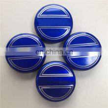 64mm ABS Custom Automotive Hubcap Chrome Blue Car Wheel Center Cap For S40 thumbnail-3