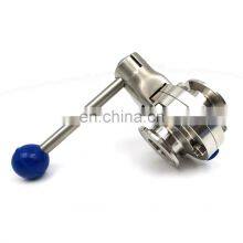 1.5 Inch Sanitary SS Tri Clamp Butterfly Valve for Homebrew thumbnail-1