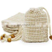 Mesh Soap Scrubber Pouch Net Bags Natural Sisal Soap Exfoliating Bag Saver Bar Soap Loofah Pouch