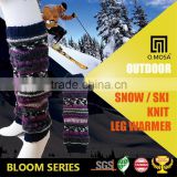 OM3262 OEM Service O.MOSA 3G Wool Fancy Yarn Sport Knit Leg Warmers