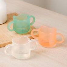 Baby Drinking Glass Silica Gel Children Open Drinking Glass Household Straight Drinking Glass Baby Drinking Glass Ears thumbnail-1