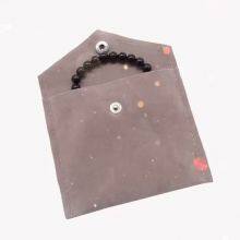 Micro Fiber Leather Jewelry Earrings Ring Necklace Drawsrting Bags Pouch thumbnail-1