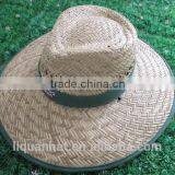 Foldable Wholesale Custom Promotional Straw Summer Sun Panama Hat thumbnail-2