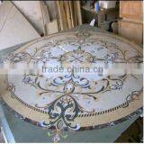 Decorative Rosa Polished Marble Foloor Waterjet Medallion thumbnail-3