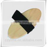 Wooden Horse Cleaning Brush With Nylon Strap/equestrian thumbnail-1