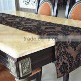 100% Polyester Flocking Satin Table Runner thumbnail-1