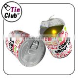 colorful gift candle tin,led rose can candle ,lovely surprising gift