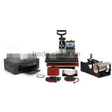 PixMax 5 in 1 Combo Heat Sublimation Press + Printer with CISS - FULL SET