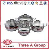 [BSCI Member] 8pcs Decal Dots Colorful Cookware Set thumbnail-1