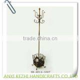 KZ8-06070 Modern Wrought Iron Metal Cloth Standing Model Coat Rack thumbnail-6