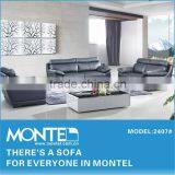 Germany Living Room Leather Black Asian Sofa thumbnail-3